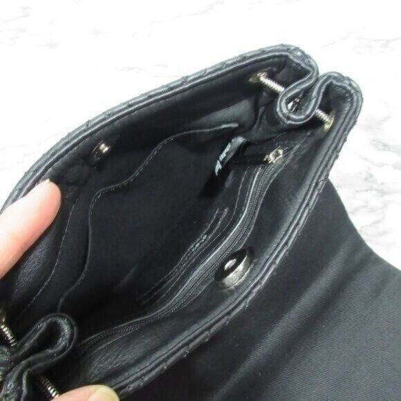 BCBGMaxAzria Bag BlackCrossbody Quilted Chain Purse Leather - Picture 13 of 13